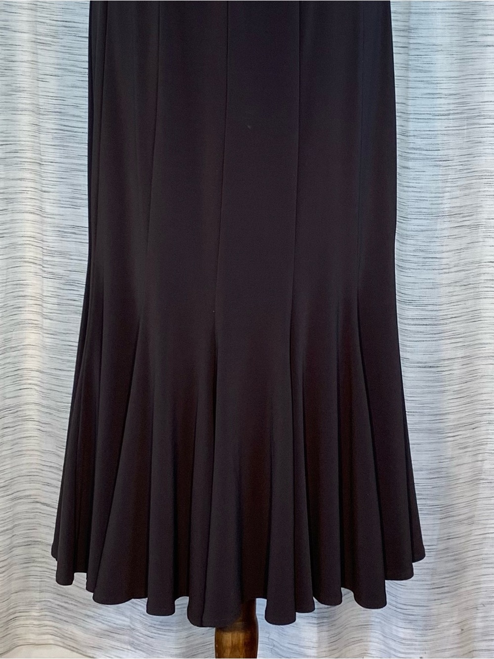 Joseph Ribkoff Dark Brown Maxi Skirt with Flared Hem - Picture 4 of 16